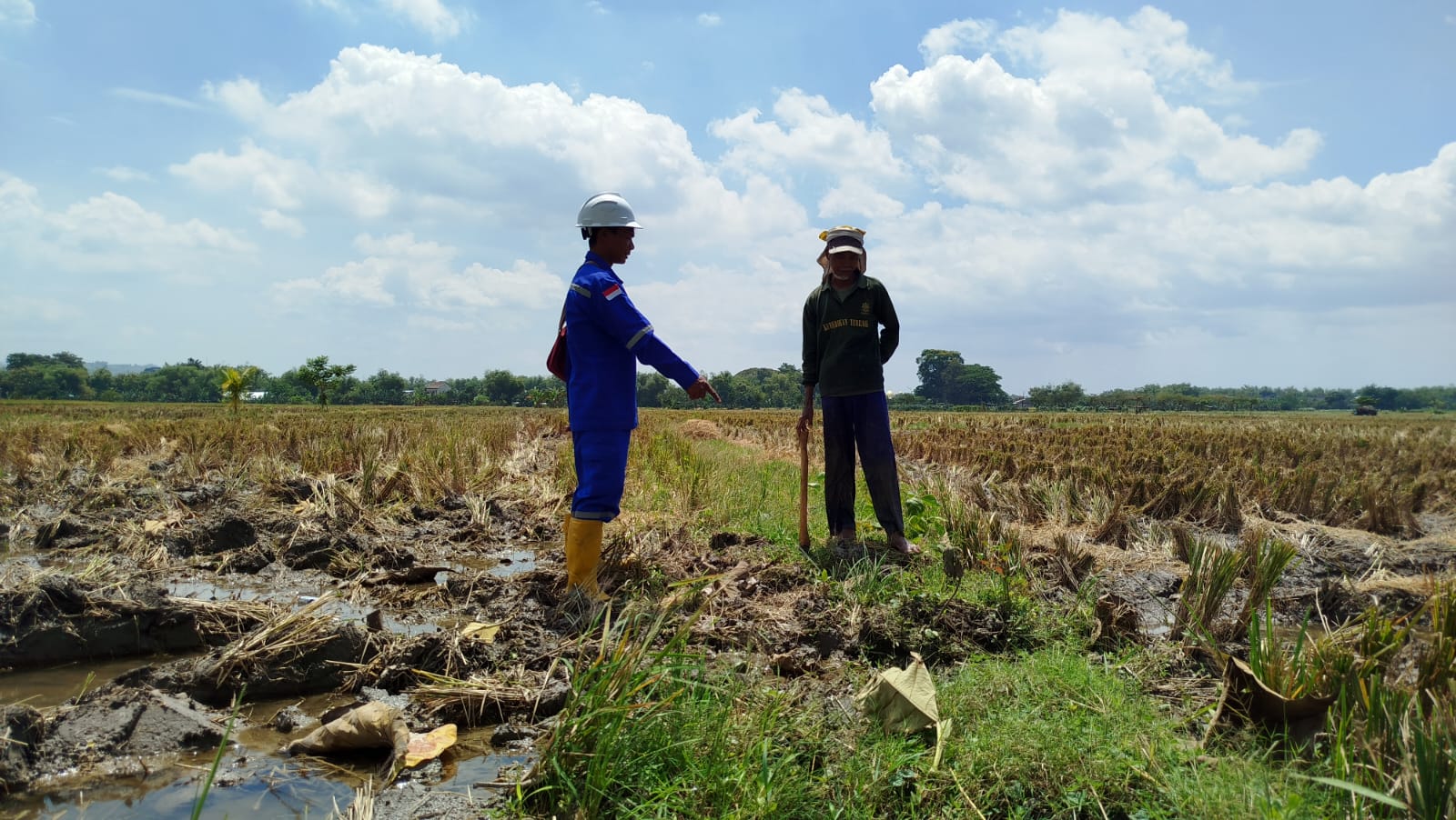 Petani Proaktif Perbaiki Crown Jalur Pipa Setelah Edukasi Tim Susur eL-SAL