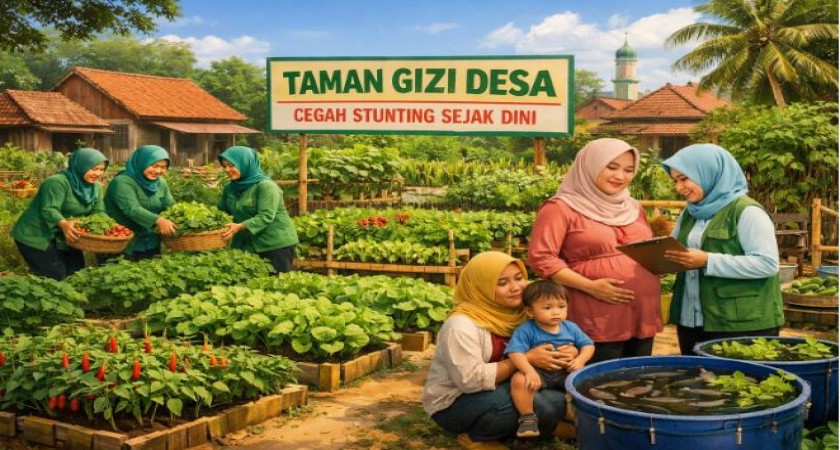 TAMAN GIZI DESA: PEMBERDAYAAN MASYARAKAT CEGAH STUNTING