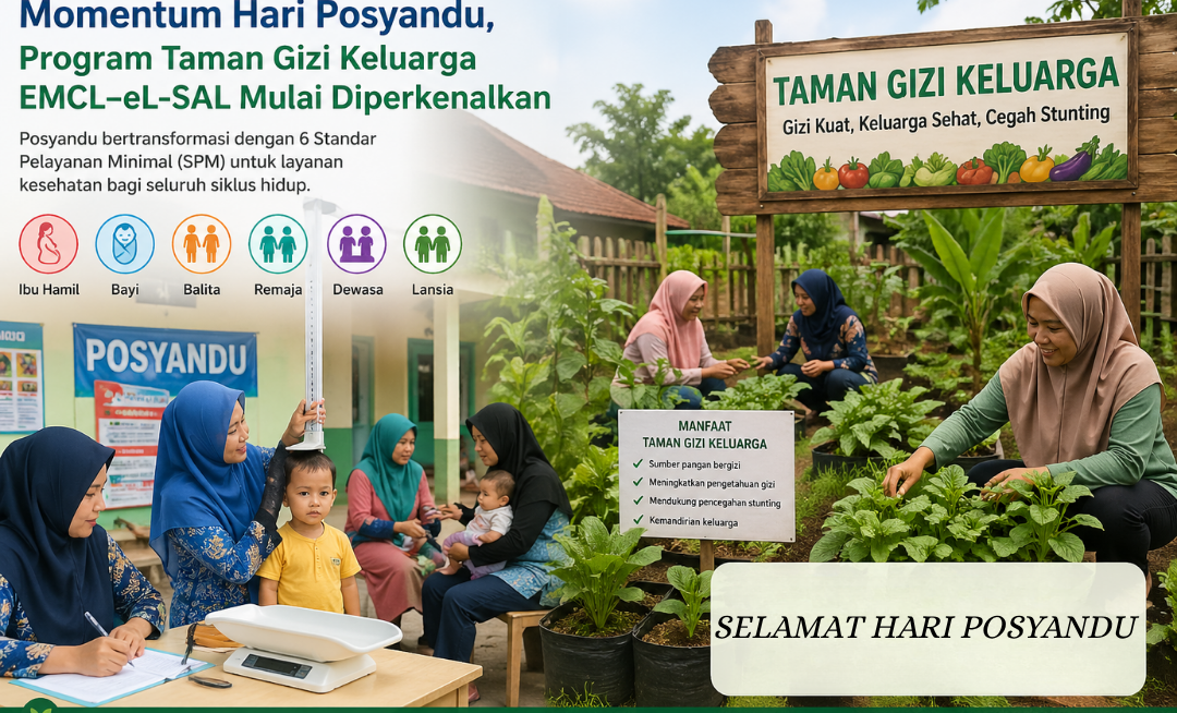 Momentum Hari Posyandu, EMCL–eL-SAL Kenalkan Program Taman Gizi Keluarga