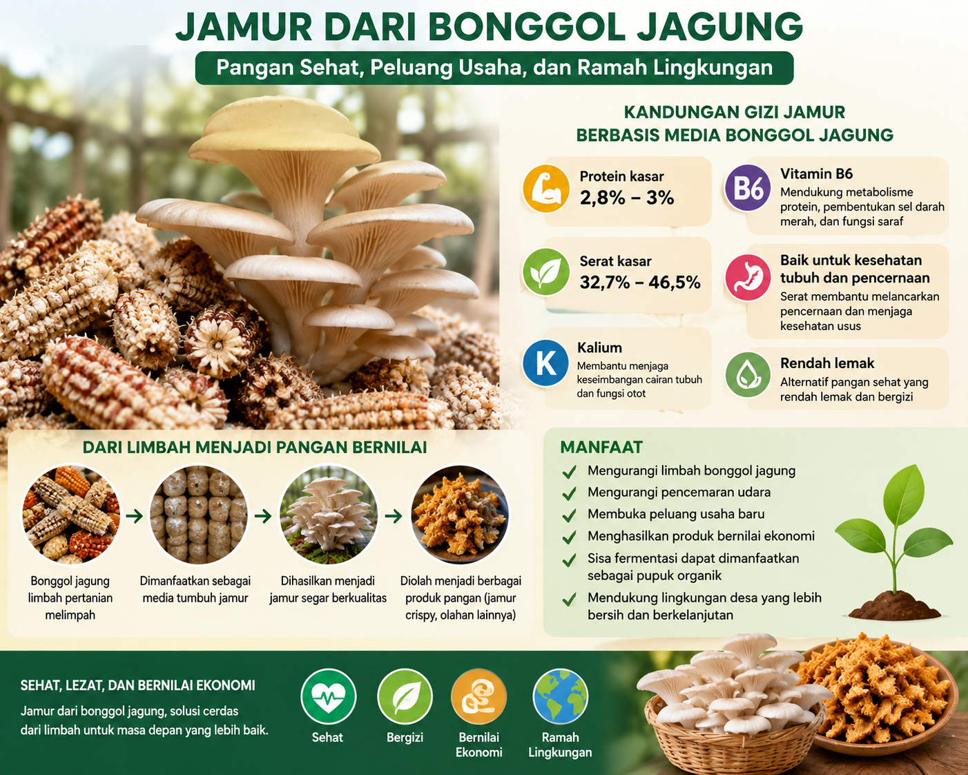 Bonggol Jagung: Dari Sisa Panen Menjadi Peluang Usaha Produktif